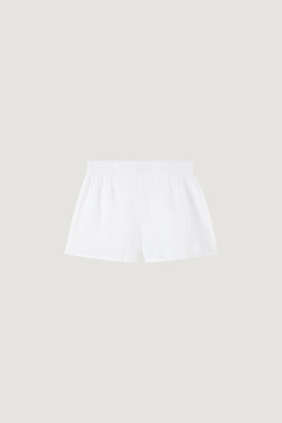 Shorts Aus Baumwolle Für Mädchen Weiß von Calzedonia