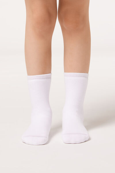 Socken Aus Baumwollfrottee Für Kinder Weiß von Calzedonia