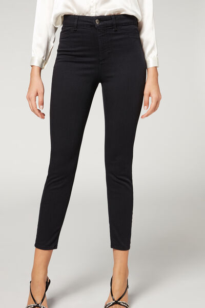 Thermo Skinny Jeans Soft Touch Schwarz von Calzedonia