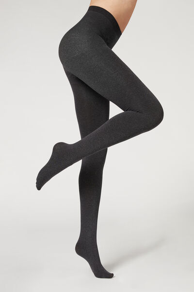 Ultra Blickdichte Strumpfhose Thermal Grau von Calzedonia