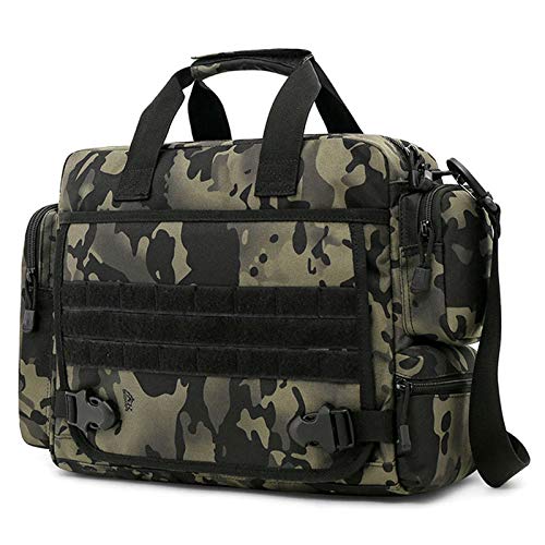 CamGo Taktische Aktentasche, 35,6 cm (14 Zoll) Laptop-Messenger-Tasche, Militär-Stil, Schultertasche, Handtasche für Herren von CamGo