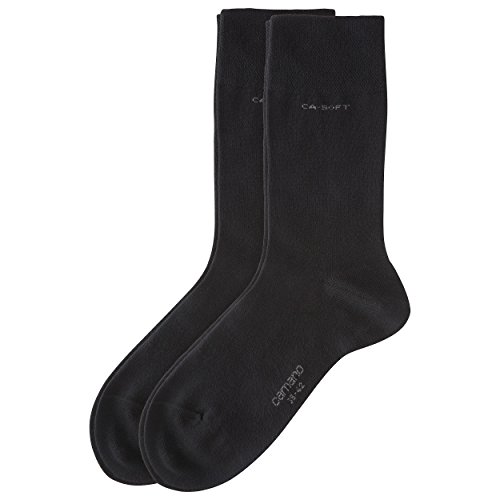 Camano 6 Paar Socken Ca-Soft ohne Gummidruck/Art. 3642, schwarz, Gr. 47-49 von Camano