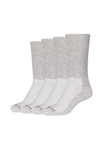 Camano Unisex Diabetikersocken 4er Pack 39/42 light grey melange von Camano