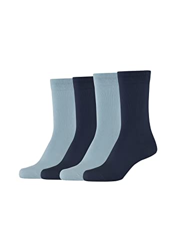 Camano 1102000000 - Damen ca-soft cotton Socken 4 Paar, dark blue, Größe 39/42 von Camano