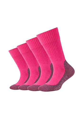 Camano 1103722000 - Sport Kinder pro tex function Socken 4 Paar, Größe 27/30, Farbe shocking pink von Camano