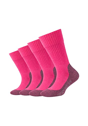 Camano 1103722000 - Sport Kinder pro tex function Socken 4 Paar, Größe 31/34, Farbe shocking pink von Camano