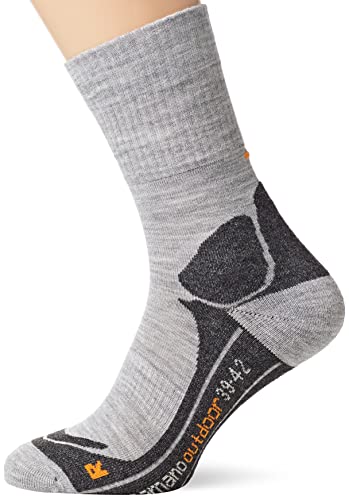 Camano 5944000 - Online Unisex outdoor Socks 2p, Größe 39/42, Farbe light grey melange von Camano