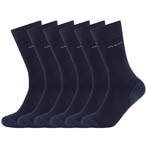 Camano 6 Paar Socken Unisex 3652 Ca-Soft Walk mit Frotteesohle Damen und Herren Strümpfe, Farbe Navy, Größe 39-42 von Camano