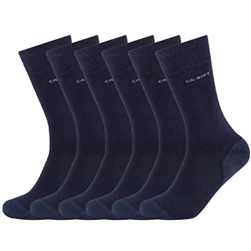 Camano 6 Paar Socken Unisex 3652 Ca-Soft Walk mit Frotteesohle Damen und Herren Strümpfe, Farbe Navy, Größe 43-46 von Camano