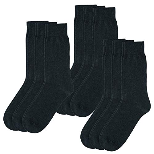 Camano 9 Paar Business Socken Markenqualität Größe: 43-46 Farbe: Grau von Camano