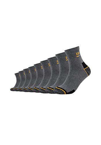 Camano Unisex Arbeitskurzsocken 9er Pack 39/42 dark grey melange von Camano