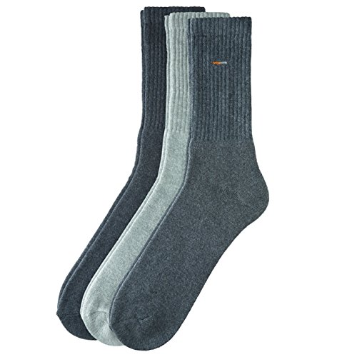 Camano Basic Sport Socken 18er Pack, Größe:43-46;Farbe:Grey (10) von Camano