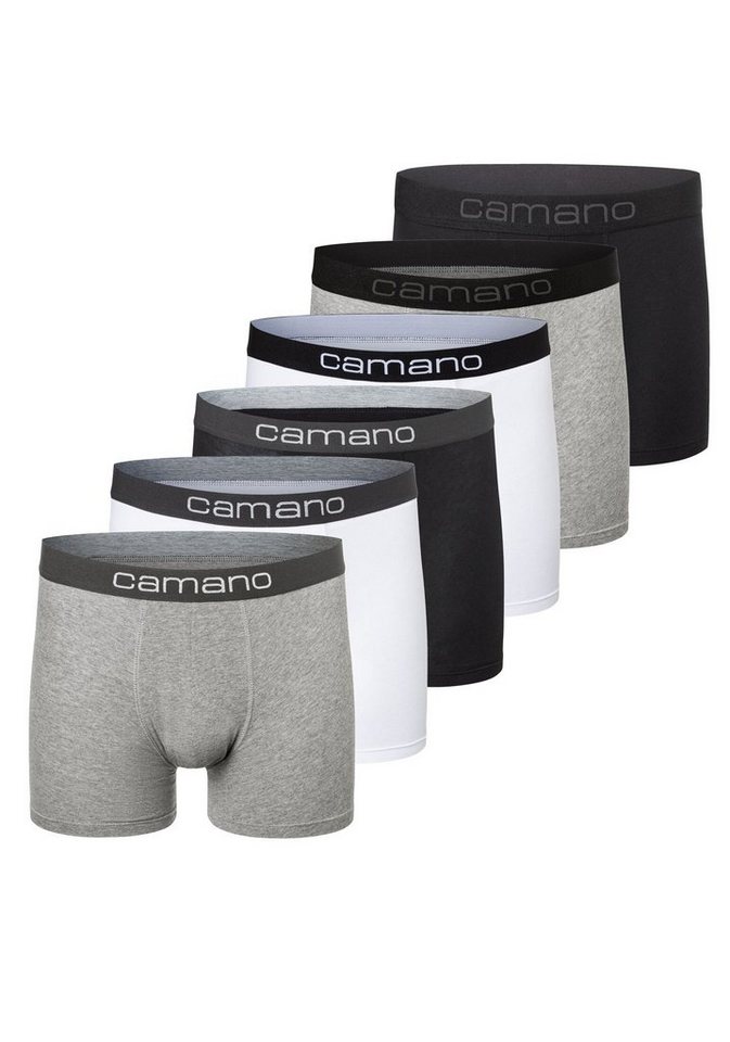Camano Boxershorts Boxershorts Unterhosen Herren elastischer Gummibund ohne von Camano