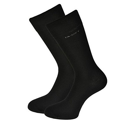 Camano CA-SOFT Cotton Socken 4er Pack, Größe:43-46;Farbe:black von Camano