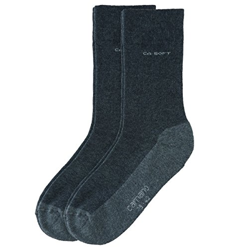 Camano CA-SOFT Walk Socken 4er Pack, Größe:47-49;Farbe:Anthracite (08) von Camano