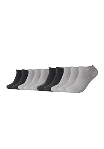 Camano Unisex Sneaker Socken Damen & Herren (10x Paar) Classics mit Baumwolle hellgrau 35-38 von Camano