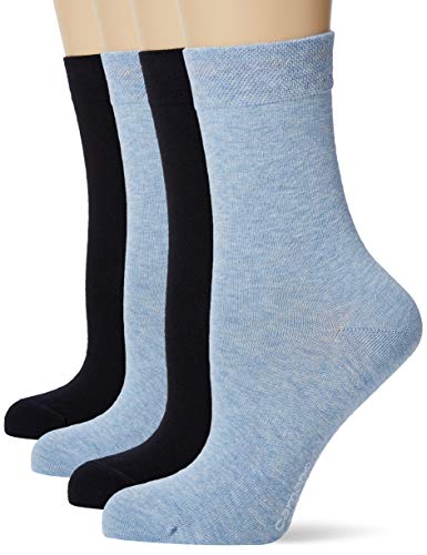 Camano Damen 1102000000 Socken, Blau (Navy 5999), (Herstellergröße:35/38) (4er Pack) von Camano