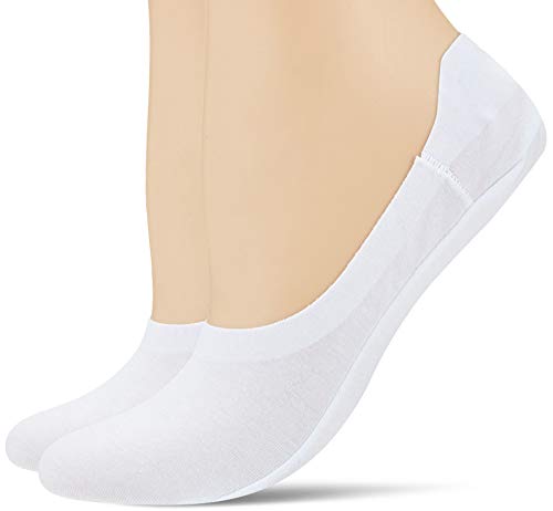 Camano Damen 1153611 Füßlinge, Weiß (White 0001), (Herstellergröße: 35/38) (2er Pack) von Camano