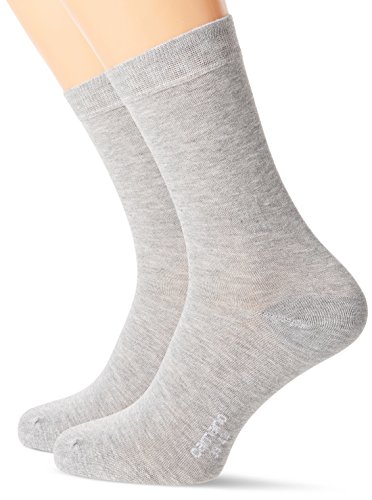 Camano Damen 3514 Socken, Grau (Light Grey Melange 0003), 39/42 (2er Pack) von Camano