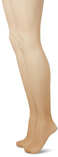 Camano Damen 8200 Strumpfhose, Braun (Make Up 0011), 38/39 (Herstellergröße: 38/40) (2er Pack) von Camano