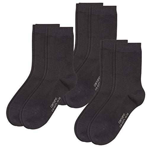 Camano Damen CA-Soft Socken 6er Pack, Größe:39-42, Farbe:Black (9999) von Camano