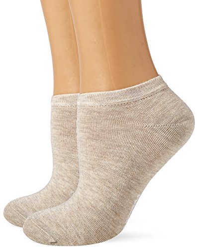 Camano Damen 3318 Füßlinge, Beige (Natural Melange 0011), 39/42 (2er Pack) von Camano