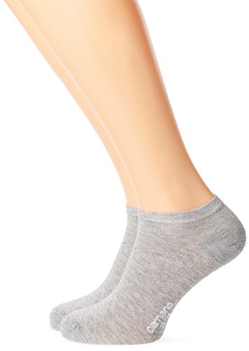 Camano Damen 3318 Füßlinge, Grau (Light Grey Melange 0003), 39/42 (2er Pack) von Camano