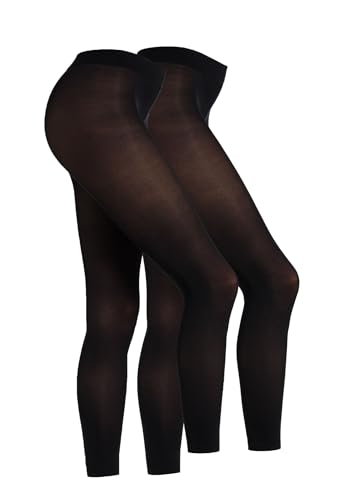 Camano Damen Leggings 2er Pack 48/50 black von Camano