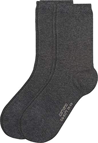 Camano Damen-Socken 2 Paar anthrazit-melange Größe 39-42 von Camano