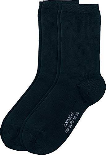 Camano Damen-Socken 2er-Pack marine Größe 35-38 von Camano