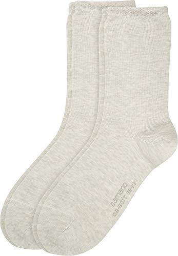 Camano Damen-Socken 2er-Pack natur-melange Größe 35-38 von Camano