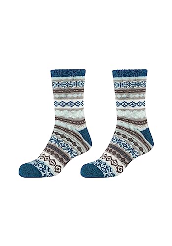 Camano Damen Socken Cosy Norweger Kuschelsocken Flauschig Warm Damen Zopfmuster Lang Flauschsocken Für Winter Set Frauen 2er Pack 35/38 seaport von Camano