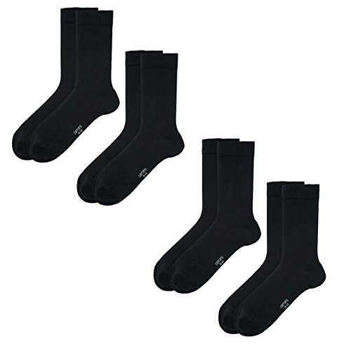 Camano Damen Socken Silky Feeling 8er Pack, Größe:35-38, Farbe:Black (0005) von Camano