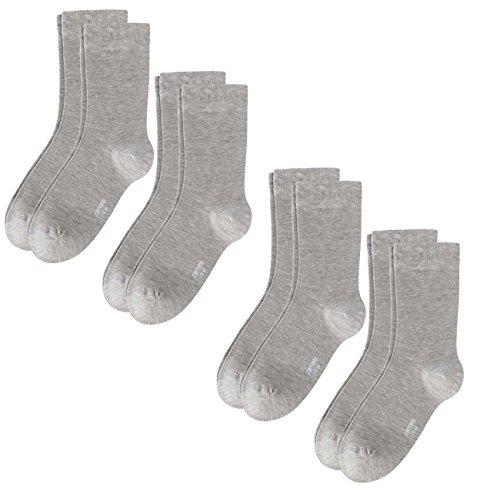 Camano Damen Socken Silky Feeling 8er Pack, Größe:35-38, Farbe:Light Grey Mel. (03) von Camano