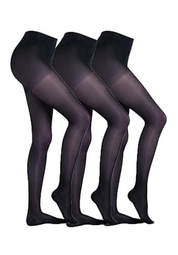 Camano Damen Strumpfhose 3er Pack 38/40 navy von Camano