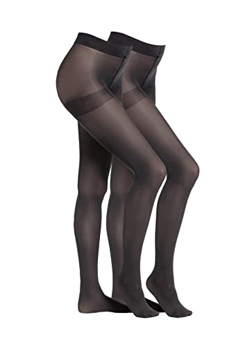 Camano Damen Strumpfhose 60 DEN Halb Blickdicht Ringelfrei Warm Premium Druckfrei Bequem Kombinierbar Verstärkter Fuss 2er Pack 48/50 anthracite Camano Damen Strumpfhose 60 DEN Halb Blickdicht Ringelfrei Warm Premium Druckfrei Bequem Kombinierbar Verstärkter Fuss 2er Pack 48/50 anthracite von Camano