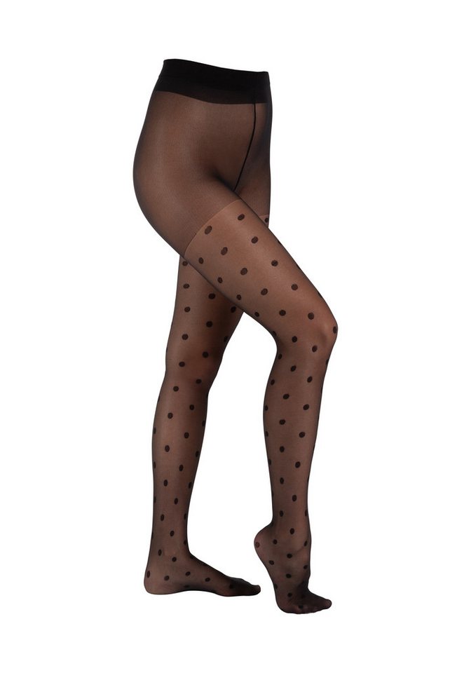 Camano Feinstrumpfhose Fine fashion 20 DEN (2er Pack) Big Dots von Camano
