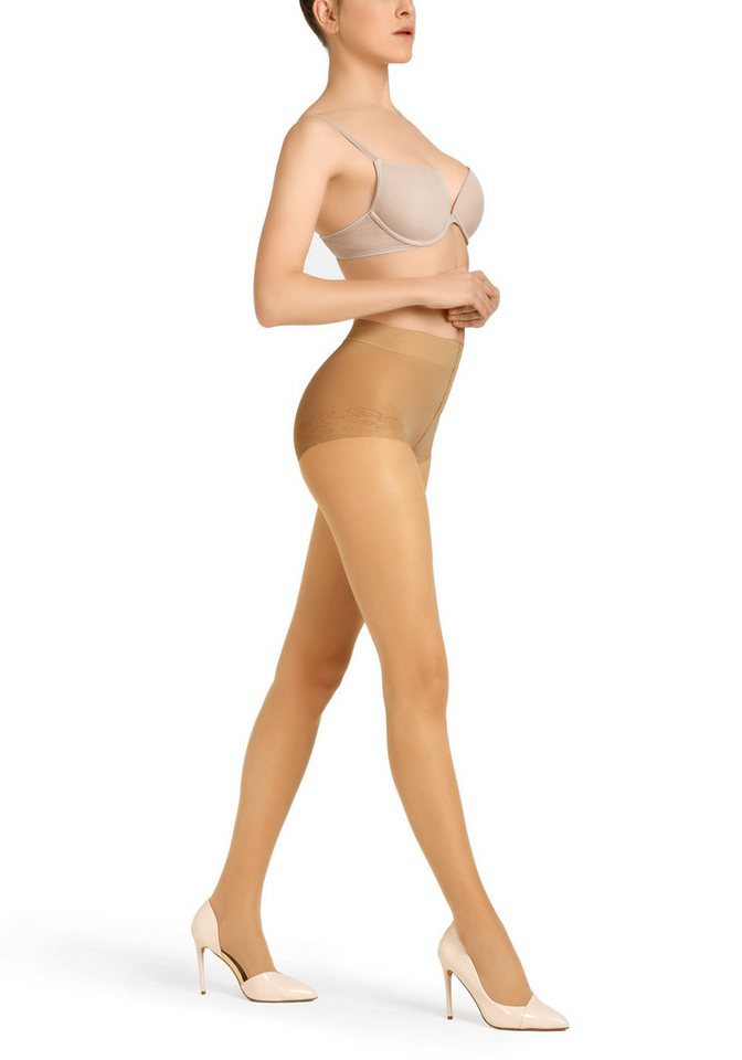 Camano Feinstrumpfhose fine functional 20 DEN (2er Pack) mit nahtloser Verarbeitung von Camano