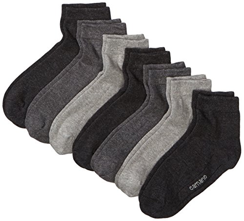 Camano Herren 3023 Ca-Soft Quarter 7 Paar Socken, Grau (Grey Combi 49), (Herstellergröße: 39/42) (7er Pack) von Camano