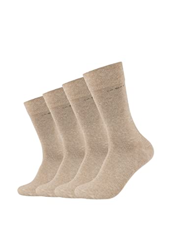 Camano Herren 3642000 Socken, Beige (Sand Melange 8300), (Herstellergröße: 43/46) (4er Pack) von Camano