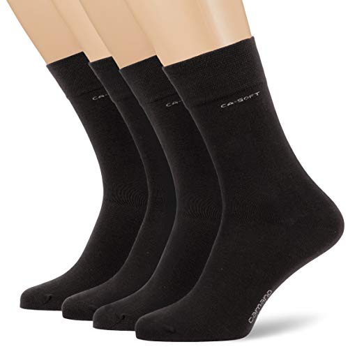 Camano Herren 3642000 Socken, Grau (Anthracite 0008), 47/50 (Herstellergröße: 47/49) (4er Pack) von Camano