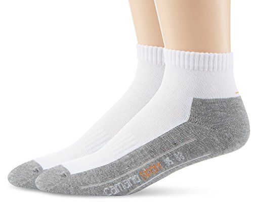 Camano Herren 5932 Sportsocken, Weiß (White 1), (Herstellergröße: 35/38) (2er Pack) von Camano