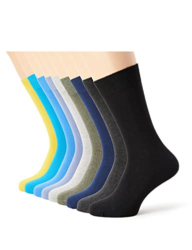 Camano Herren 9106 Socken, Türkis (Turquoise 6500), (Herstellergröße: 35/38) (9er Pack) von Camano