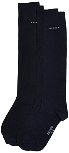 Camano Herren Kniestrümpfe 3942 2er pack, Gr. 43/46, Blau (navy 4) von Camano