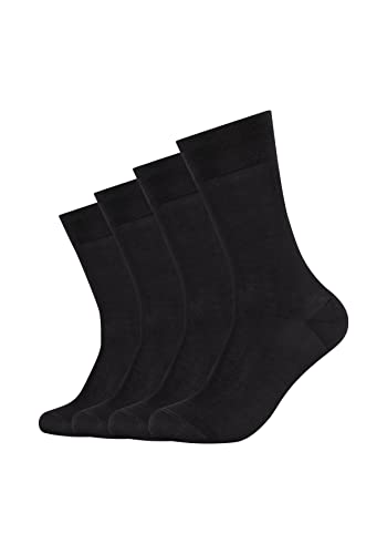 Camano Herren Online Men Mercerised Cotton 4er Pack Socken, Schwarz, 43-46 von Camano