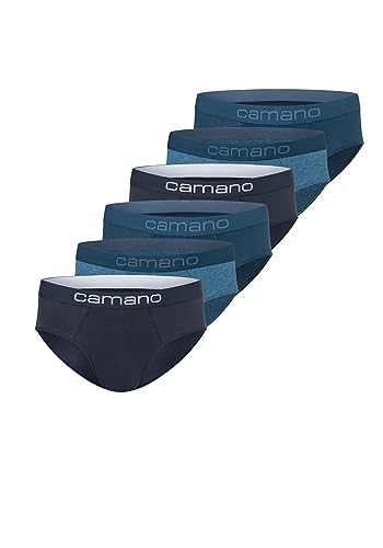 Camano Herren Slip 6er Pack XL Blue Mix von Camano