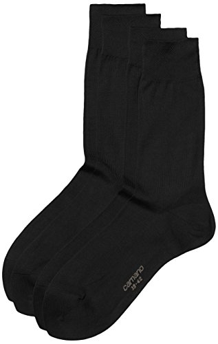 Camano Herren Socke 2-er Pack, 4303, Gr. 39-42, Schwarz (05 black) von Camano