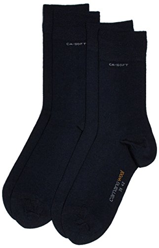 Camano Herren Socken 3242, Gr. 39/42, Blau (navy 4), 2er Pack von Camano