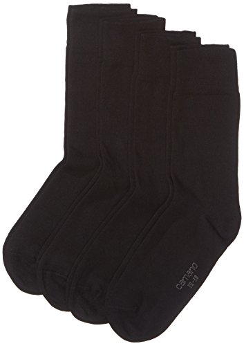 Camano Herren 3512 Ca-Soft Bio-Cotton 4 Paar Socken, Schwarz (Black 05), (Herstellergröße: 43/46) (4er Pack) von Camano