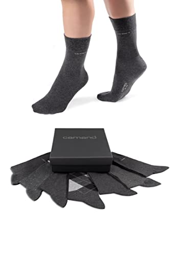 Camano Herren Socken 7er Pack 39/42 anthracite melange von Camano